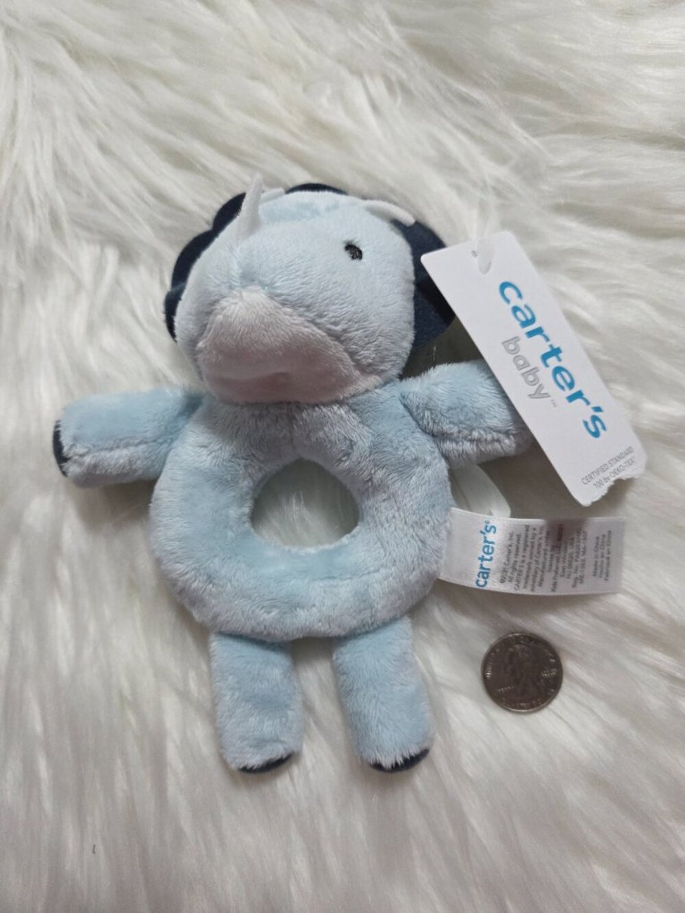 Carter's Dinosaur Baby Rattle - Picture 3 of 5